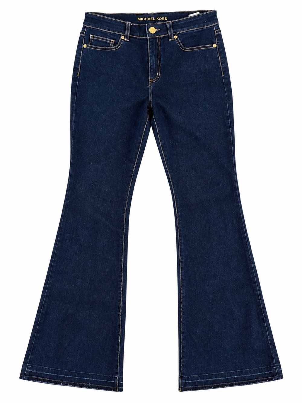 Michael Kors Navy Flare Jeans - Women's Wide Leg